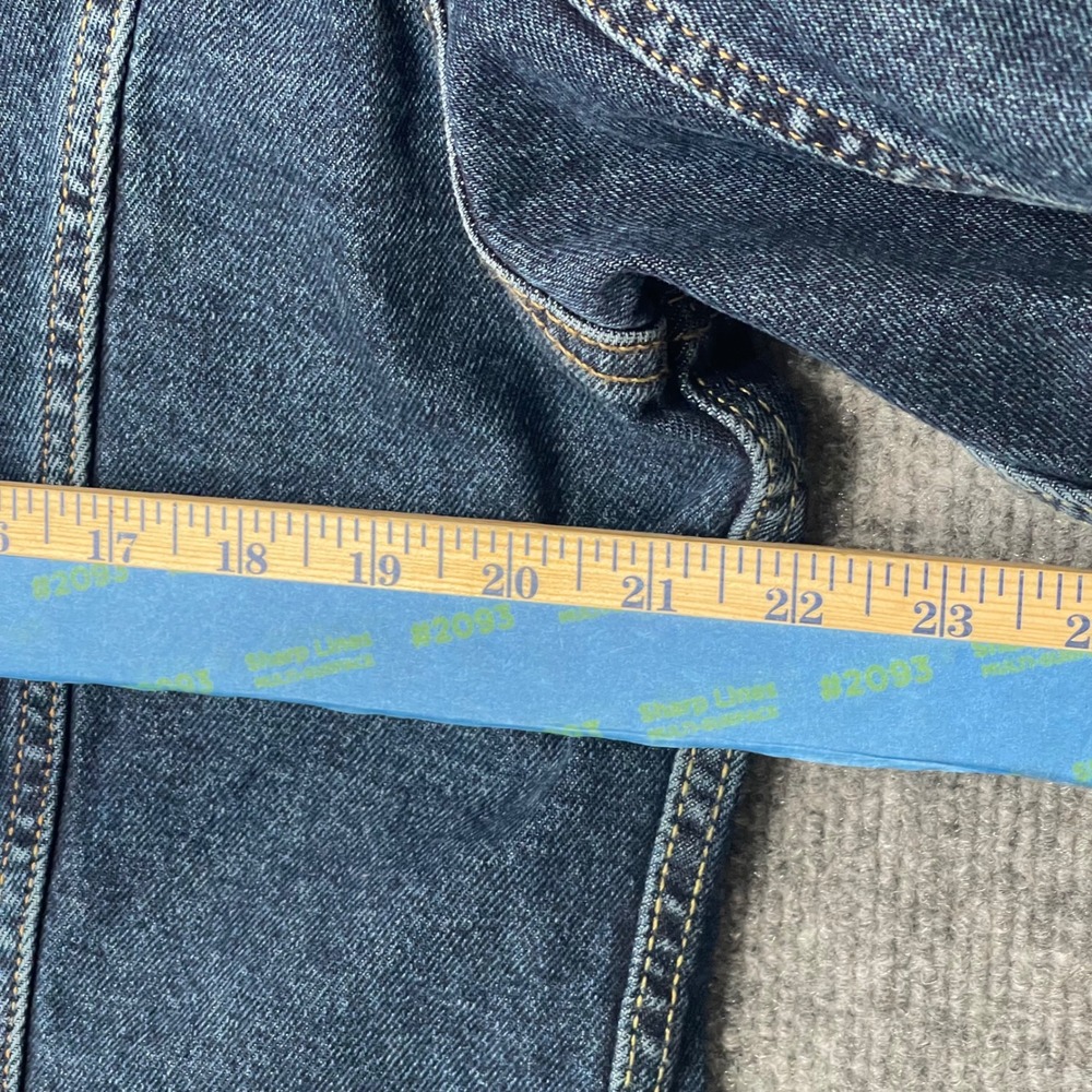 Levis Mens The Trucker Jacket Standard Fit Dark Wash Denim Blue 723340322 Size M - Picture 10 of 11